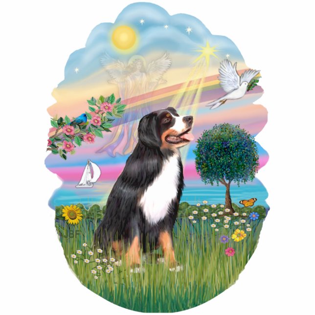 Angel Star - Bernese Mountain Dog Cutout (Front)