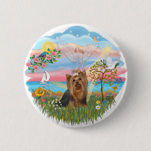 Angel Star-Yorkshire Terrier (#7) Button