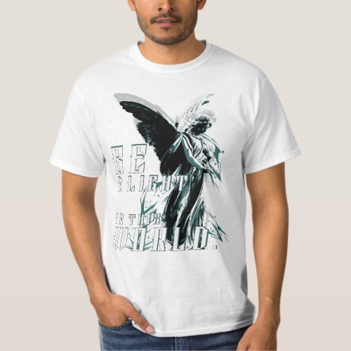 Angel Statue Be a Light In This World T_Shirt