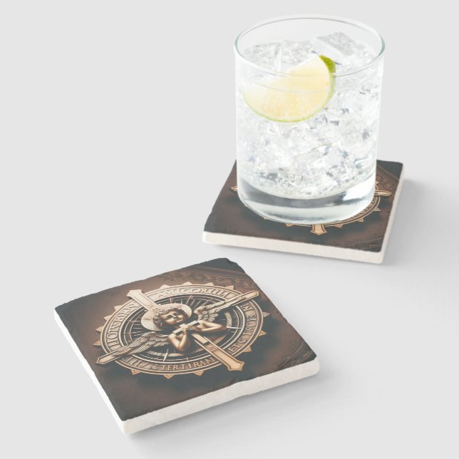 Angel Stone Coaster (Side)