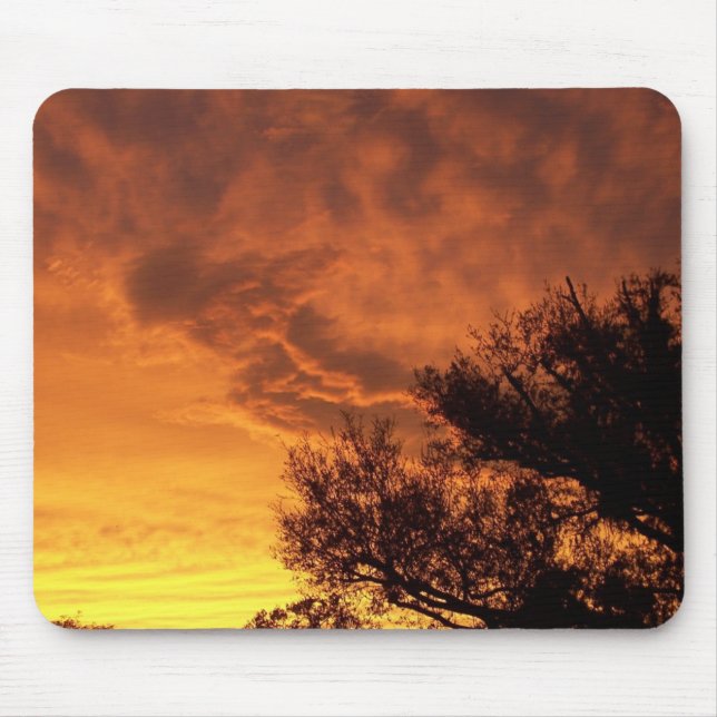 Angel Sunset Mouse Pad (Front)