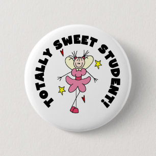 Angel Sweet Student Pinback Button