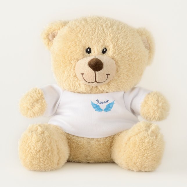Angel T-Shirt Teddy Bear Blue (Front)