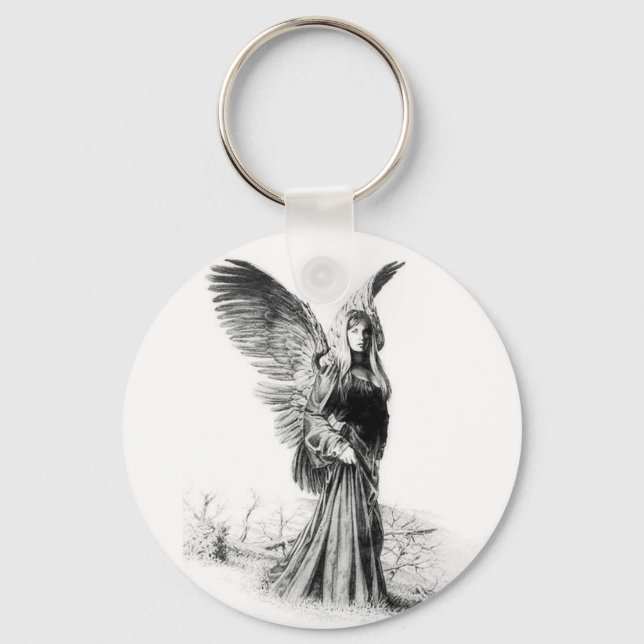 angel tattoo keychain (Front)
