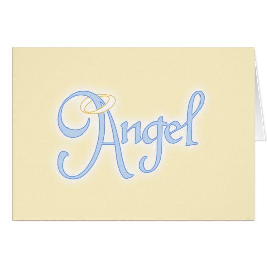 Angel Text Cards (Front Horizontal)