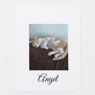 Angel the Sassy Cat Baby Blanket