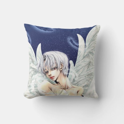 angel throw pillow