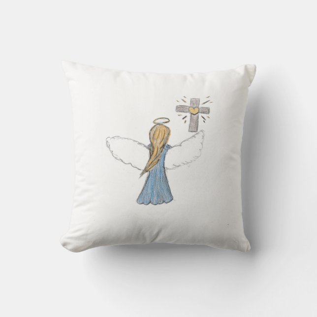 Angel  throw pillow (Front)