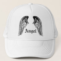 angel trucker hat