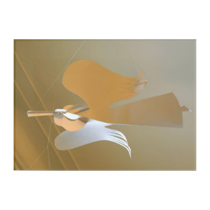 Angel trumpets acrylic print