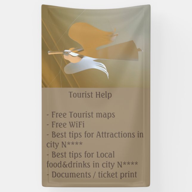 Angel trumpets banner (Vertical)