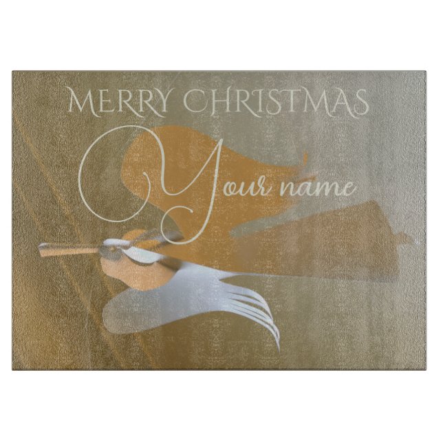 Angel trumpets cutting board (Front)