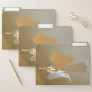 Angel trumpets file folder