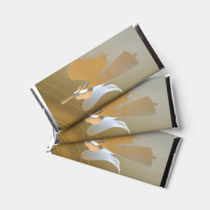 Angel trumpets hershey bar favors