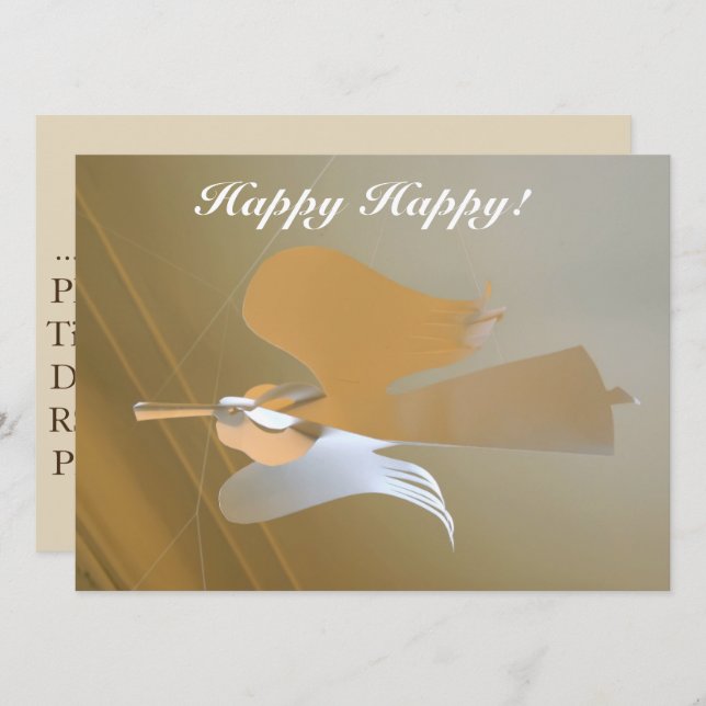 Angel trumpets invitation (Front/Back)