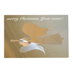 Angel trumpets placemat