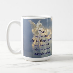 Angel Trust in the Lord Quote Inspirational Coffee Mug