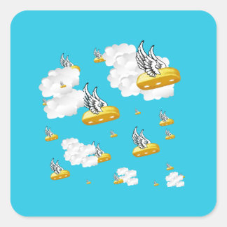 Angel Twinkies Square Sticker