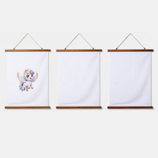 Angel unicorn is so cute hanging tapestry