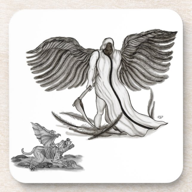 Angel Uriel Beverage Coaster (Front)