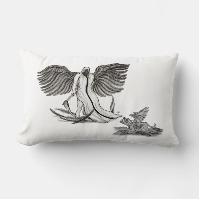 Angel Uriel Lumbar Pillow (Front)