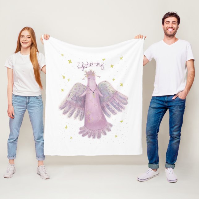 Angel  Valentine Fleece Blanket (In Situ)