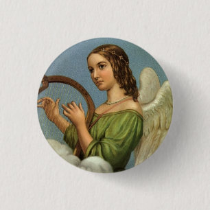 Angel Vintage Button