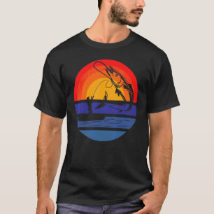 Angel Vintage Fishing Tackle Fisherman Retro Fishi T-Shirt