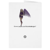 Angel Violet Charms Card (Back)