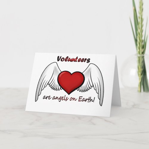 Angel Volunteers Thank You Card