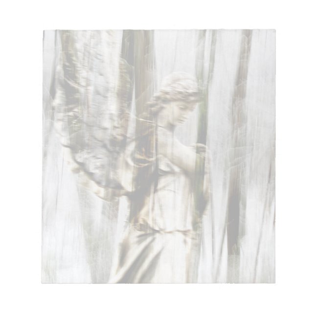 Angel Walks Through Winter Notepad (Front)