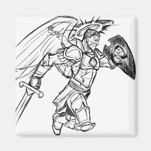 angel warrior magnet