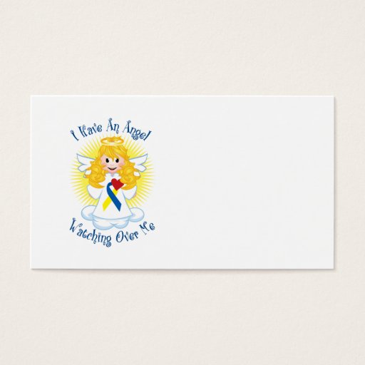 Customizable Angel Watching Over Me Down Syndrome Business Card