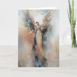 Angel Watercolor Greeting Card