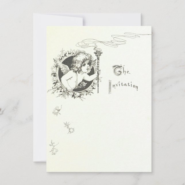 Angel Wedding Invitation (Front)