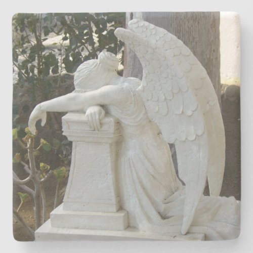 Angel Weeping Stone Coaster