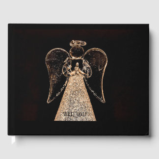 Angel Welcome Guest Book