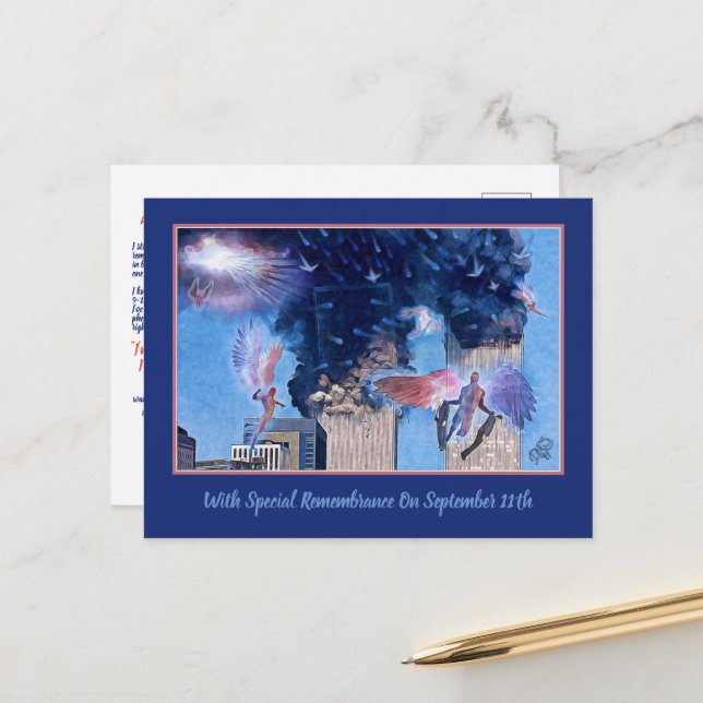 Angel- When The Bough Breaks Remembrance Postcard (Front/Back In Situ)