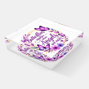 Angel Whisper Butterfly Wreath Inspiration Paperweight