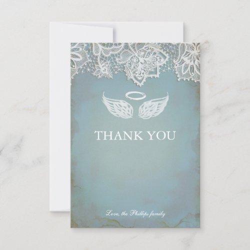 Angel Wing Cherub Thank You Card