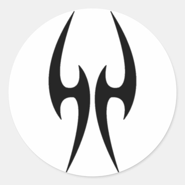 Angel Wing Classic Round Sticker (Front)