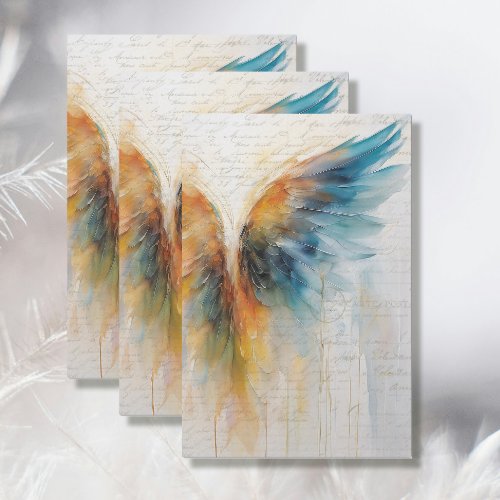 Angel Wing Ethereal Abstract Impressionism Elegant Tissue Paper