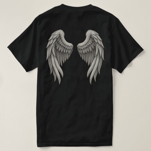 Angel Wing Graphic T-Shirt (Design Back)