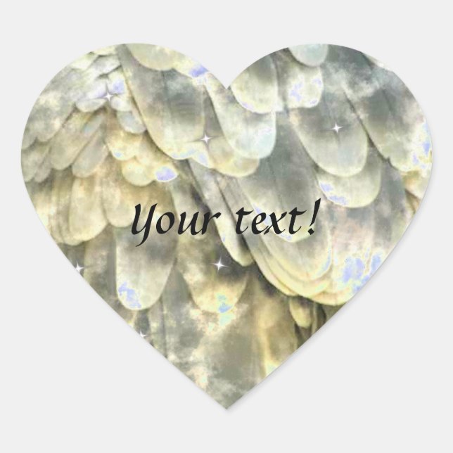 Angel Wing Heart Sticker (Front)