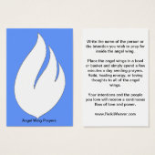 Angel Wing Prayer Cards (Front & Back)