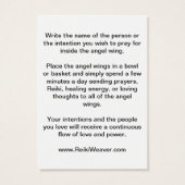 Angel Wing Prayer Cards (Back)