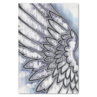 Angel Wing Silver Tissue Paper