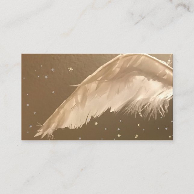 Angel Wing Smokey Fog Misty Business Cards (Front)