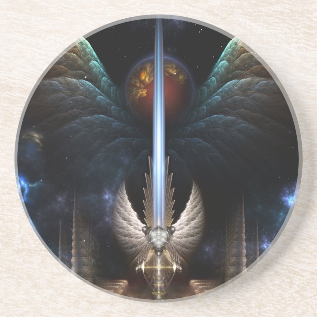 Angel Wing Sword Of Arkledious IMW Sstone Coaster (Front)
