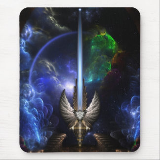 Angel Wing Sword Of Arkledious Sp Fractal Art Mouse Pad